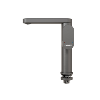 Bateria Umywalkowa grafit szczotkowany Nablatowa Stojąca Kran